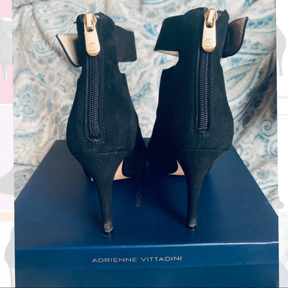 Adrienne Vittadini Gail Peep Toe Booties Size 9 - Picture 4 of 5